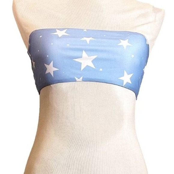 Shein Bandau Bathing Suit Star Top (ONLY) - Picture 1 of 4